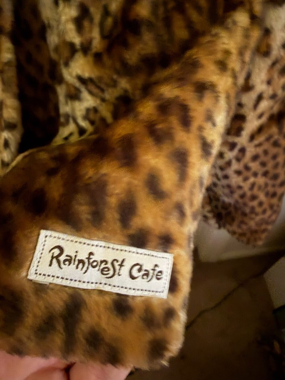 Rain Forest Cafe Cheetah Print Jacket W XXL - Picture 2 of 4